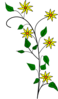 Wild Yellow Flowers Clip Art